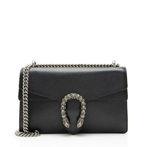Gucci Leather Crystal Dionysus Medium Shoulder Bag
